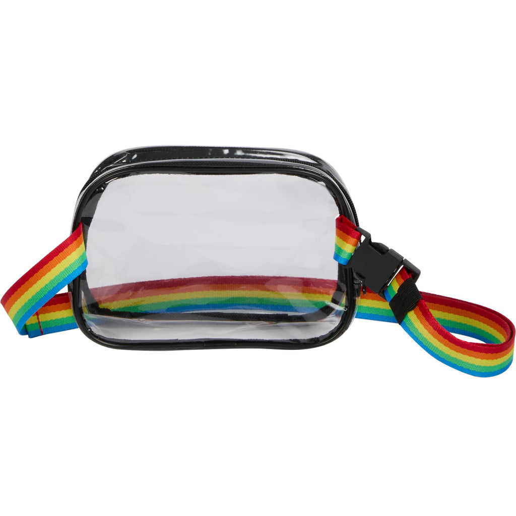 Clear Crossbody Pack for Stadiums and Concerts - Rainbow - Back 2