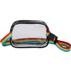 Clear Crossbody Pack for Stadiums and Concerts - Rainbow - Back 2
