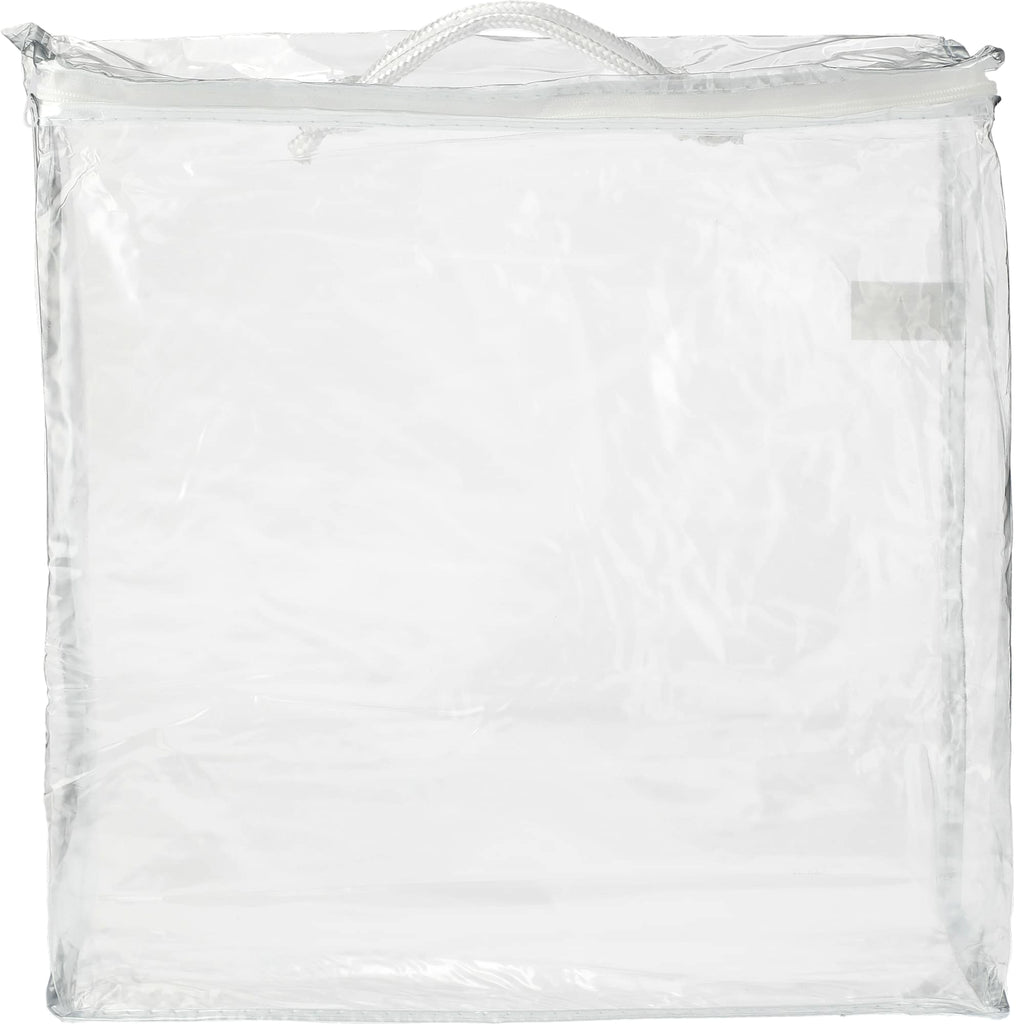 Clear Vinyl Tote for Blankets - Clear - Front 2