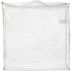 Clear Vinyl Tote for Blankets - Clear - Front 2