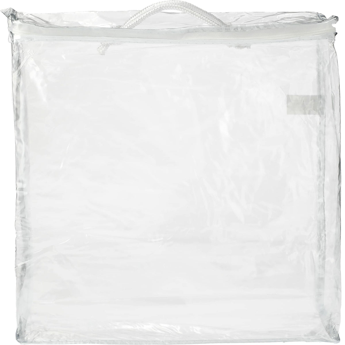 Clear Vinyl Tote for Blankets - Clear - Front 2