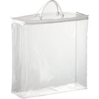 Clear Vinyl Tote for Blankets - Clear - Front