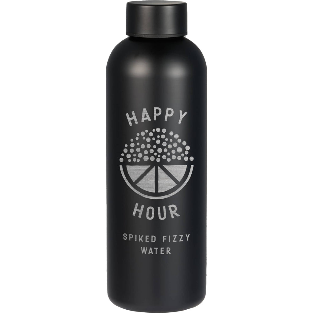 Cleave Single Wall Bottle in Recycled Steel, 25 oz - Black - Front
