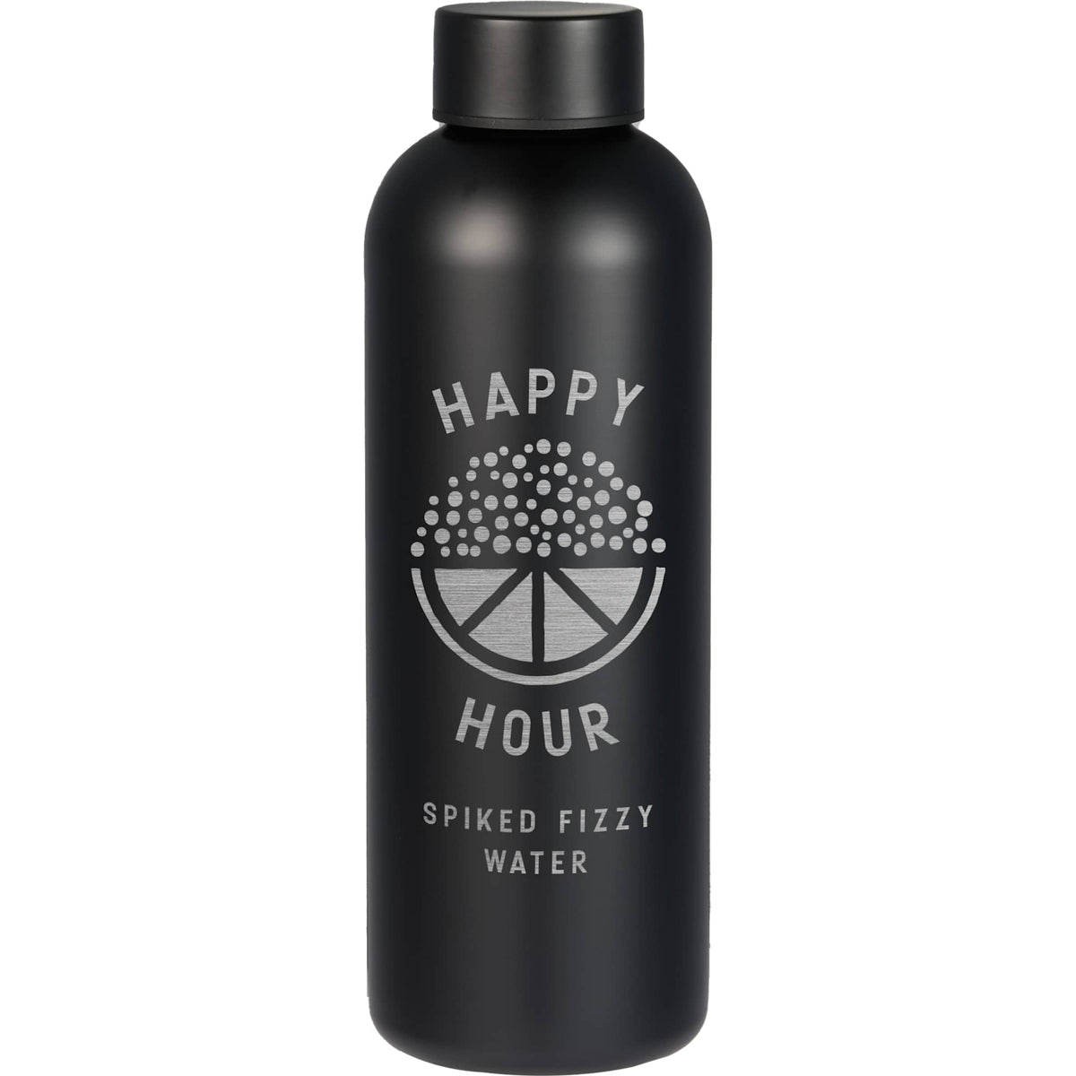 Cleave Single Wall Bottle in Recycled Steel, 25 oz - Black - Front