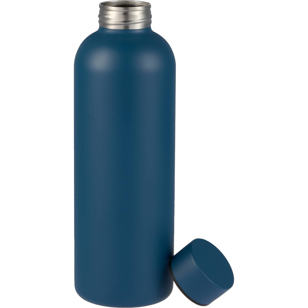 Cleave Single Wall Bottle in Recycled Steel, 25 oz - OceanBL - Front Lid Flat 2