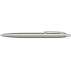 Click Ballpoint Pen in Recycled Stainless Steel - Silver - Right Side 2