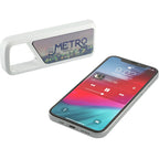 Clip Clap Mini Clip-On Bluetooth Speaker Full Color - White - Right Angle