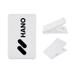 Clip in Recycled ABS - White - Silk Screen