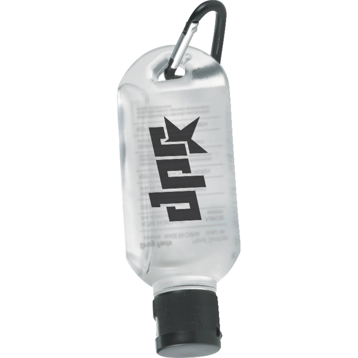 Clip-N-Go Hand Sanitizer with Mini Carabiner, 1.8 oz - Black - Photo