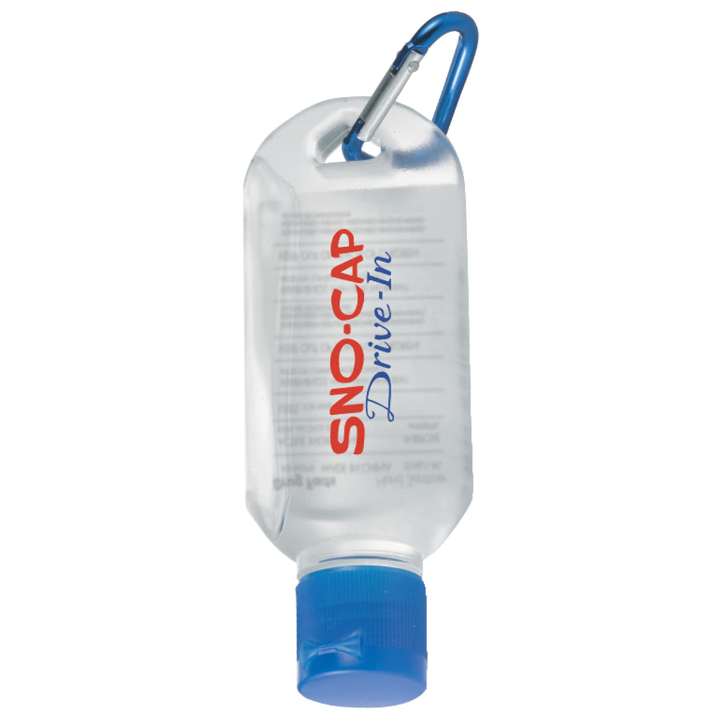 Clip-N-Go Hand Sanitizer with Mini Carabiner, 1.8 oz - Royal Blue - Photo