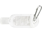 Clip-N-Go Hand Sanitizer with Mini Carabiner, 1 oz - Clear - Back