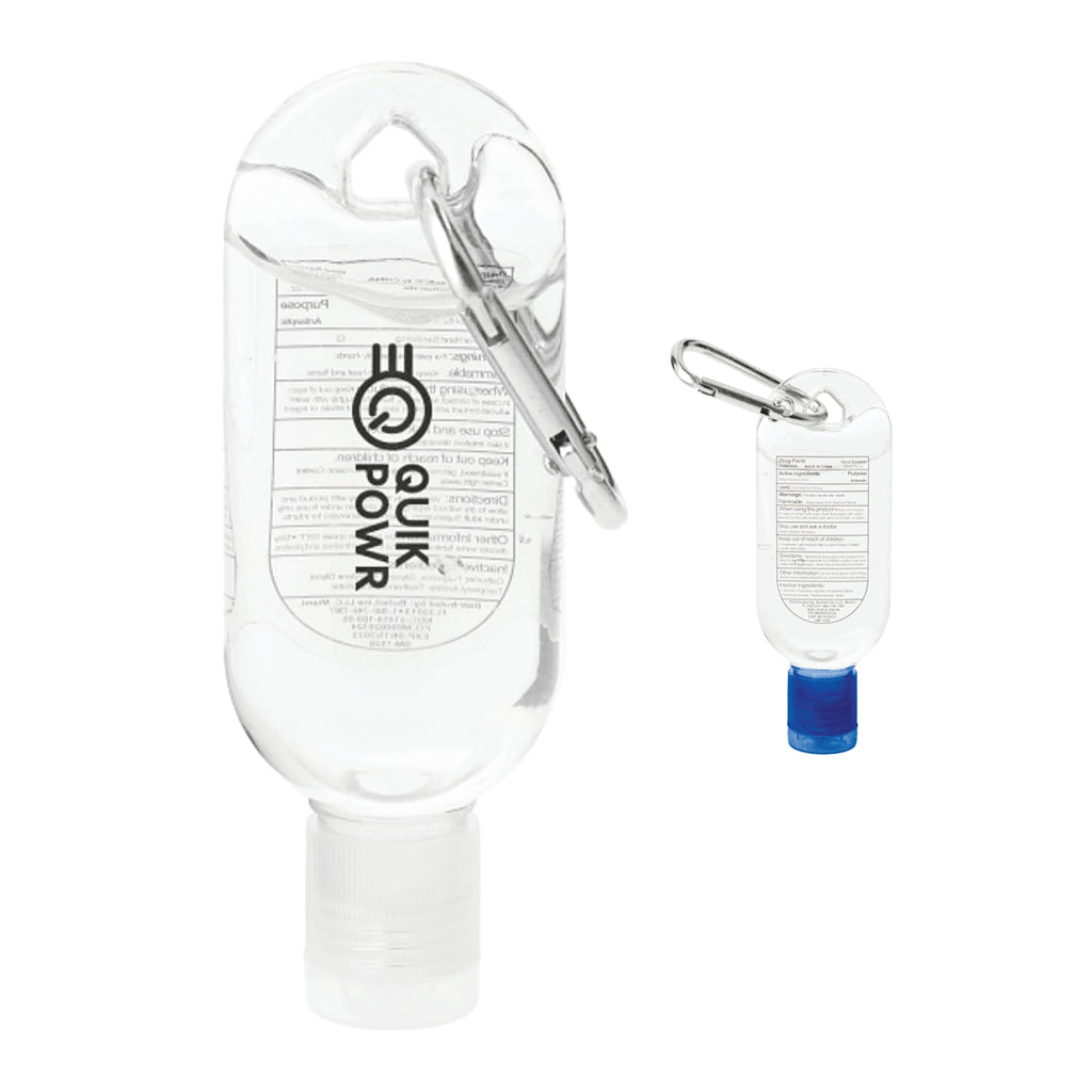 Clip-N-Go Hand Sanitizer with Mini Carabiner, 1 oz - Clear - Front Group