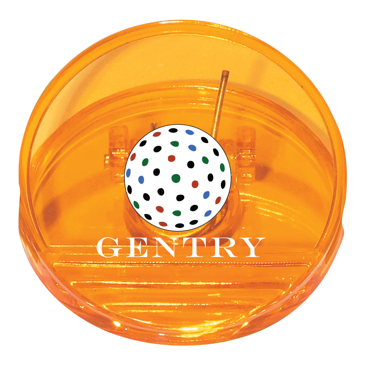 Clip, Round - Orange - Full Color