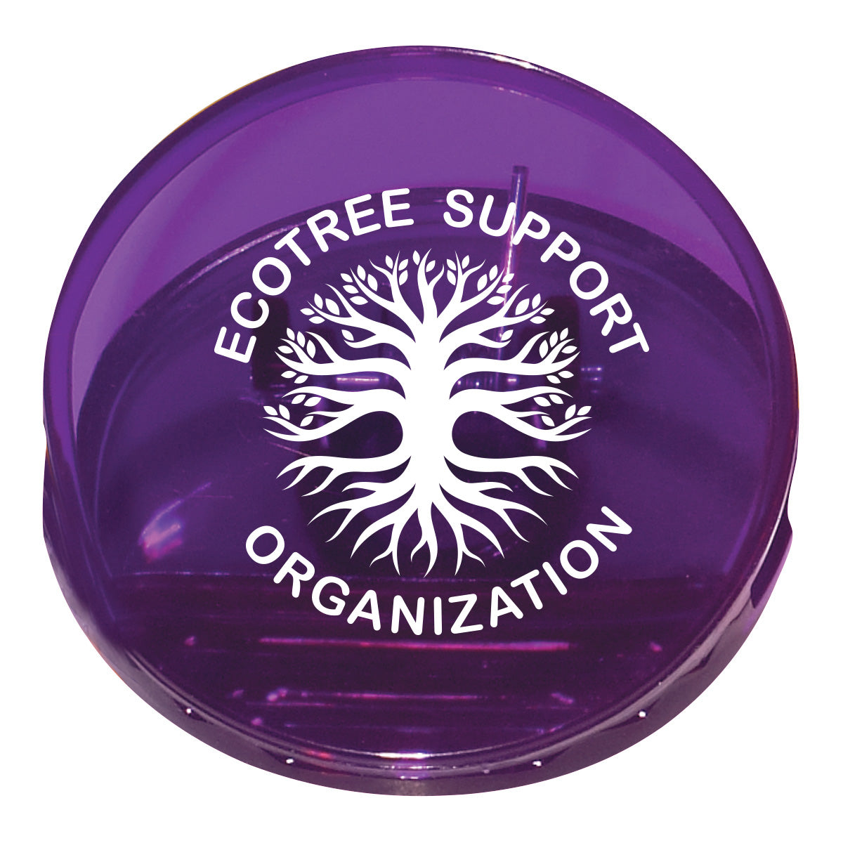 Clip, Round - Purple - Silk Screen