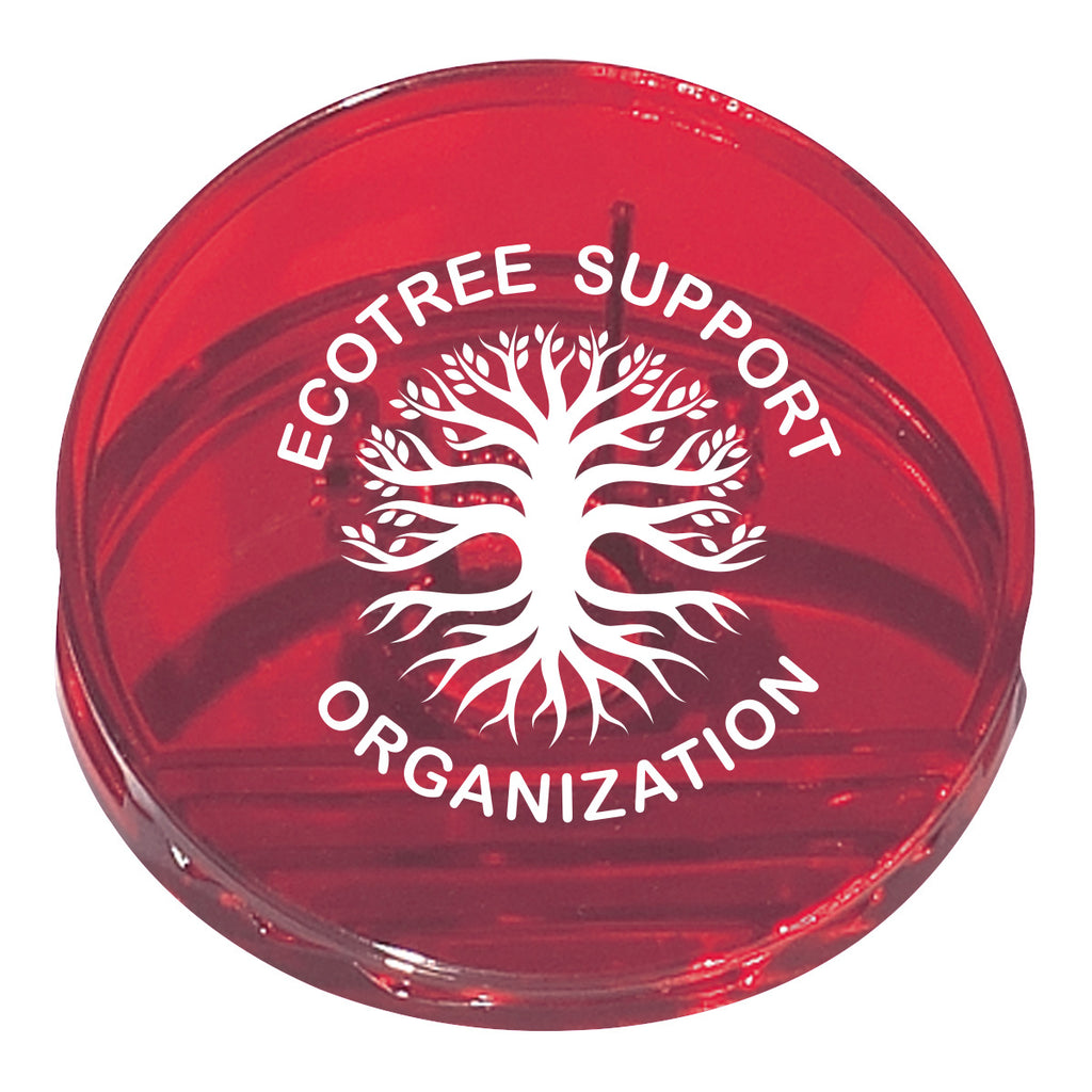 Clip, Round - Red - Silk Screen