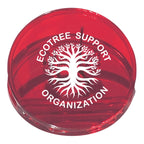 Clip, Round - Red - Silk Screen