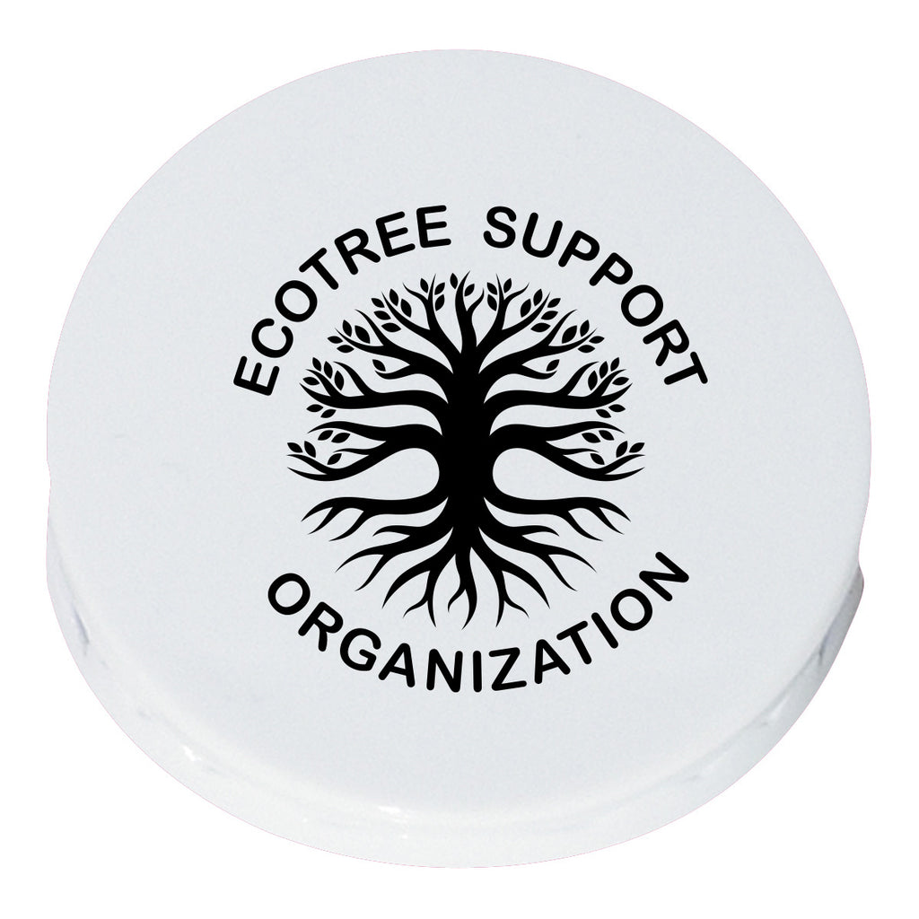Clip, Round - White - Silk Screen