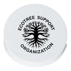 Clip, Round - White - Silk Screen