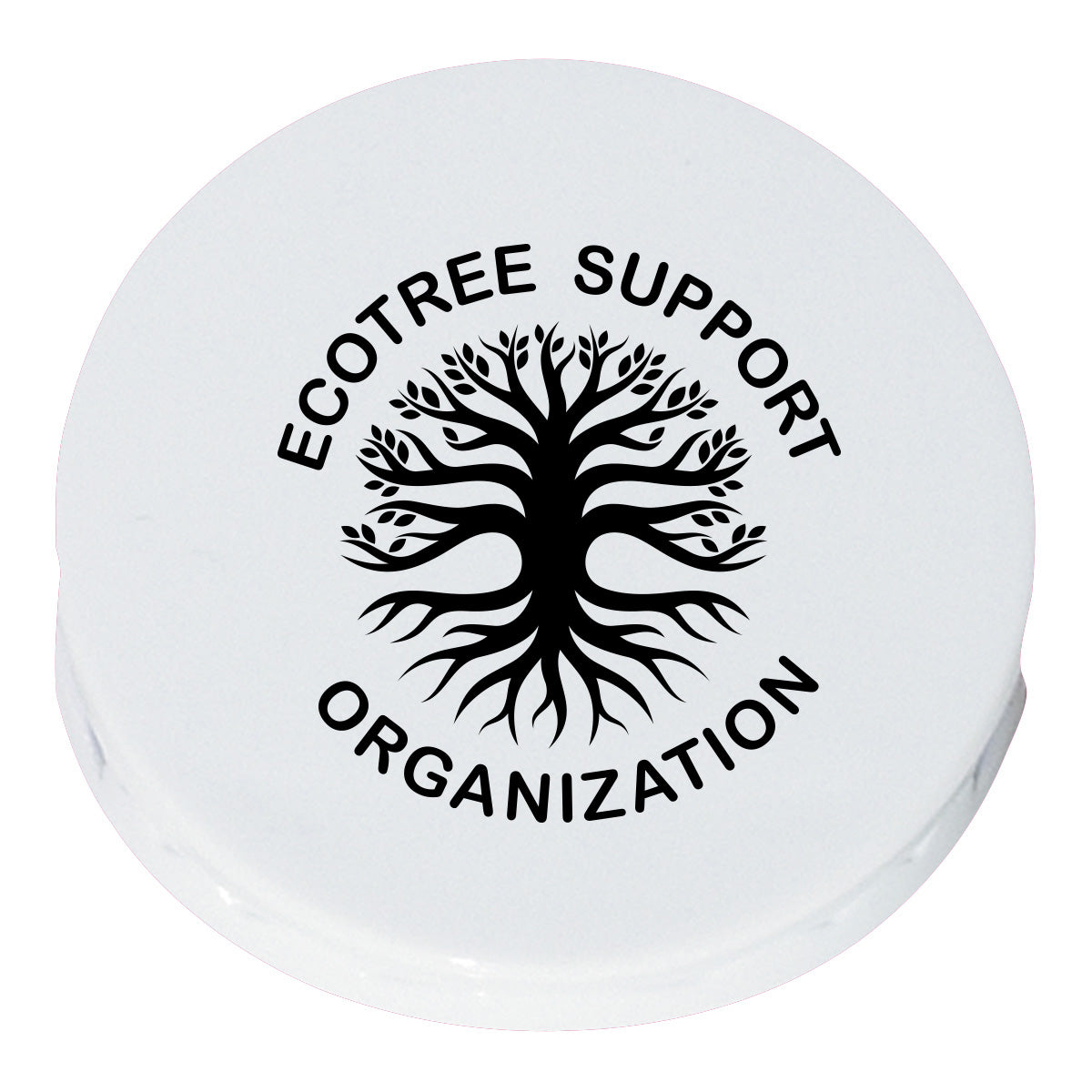Clip, Round - White - Silk Screen