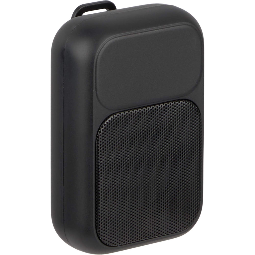 Clip Tune Magnetic Speaker with Clip, Bluetooth 6.0 Full Color - Black - Front Right Angle