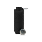 Clix Collapsible Silicone Bottle with Carabiner, 23 oz - Black - View 2