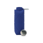 Clix Collapsible Silicone Bottle with Carabiner, 23 oz - Royal Blue - View 2
