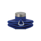 Clix Collapsible Silicone Bottle with Carabiner, 23 oz - Royal Blue - View 3