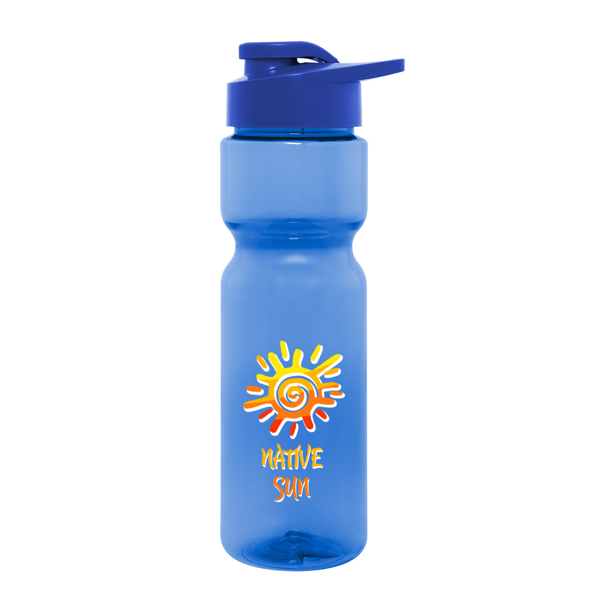 Clutch Bottle in Full Color, 28 oz - Blue - Colorbrite