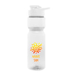 Clutch Bottle in Full Color, 28 oz - Clear - Colorbrite