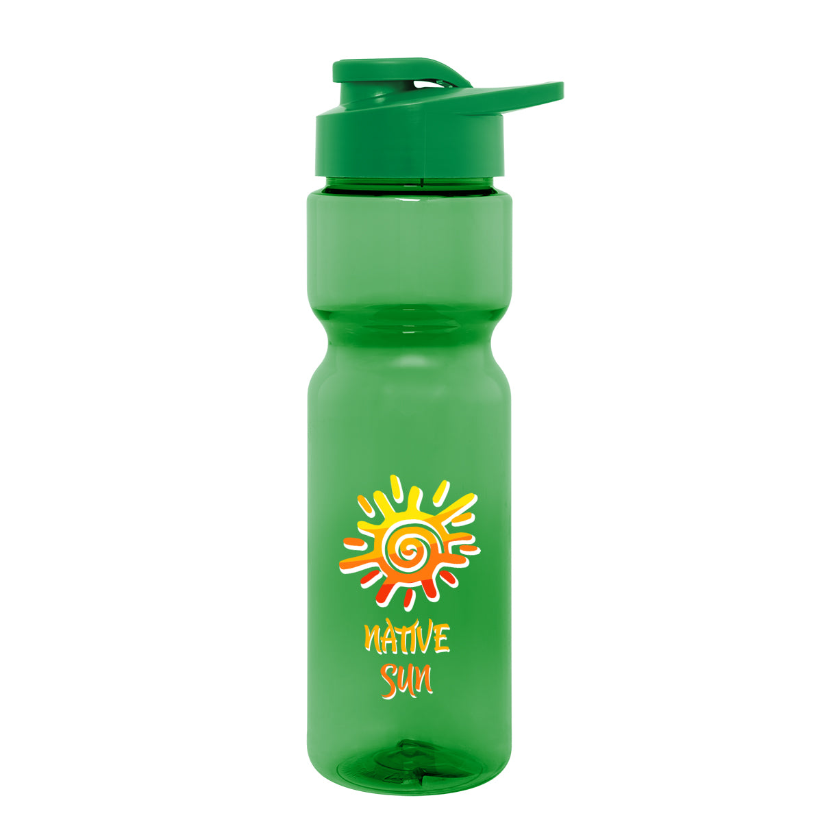 Clutch Bottle in Full Color, 28 oz - Green - Colorbrite