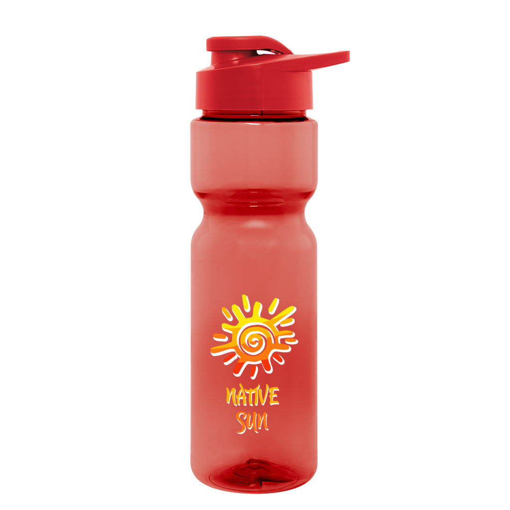 Clutch Bottle in Full Color, 28 oz - Red - Colorbrite