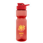 Clutch Bottle in Full Color, 28 oz - Red - Colorbrite