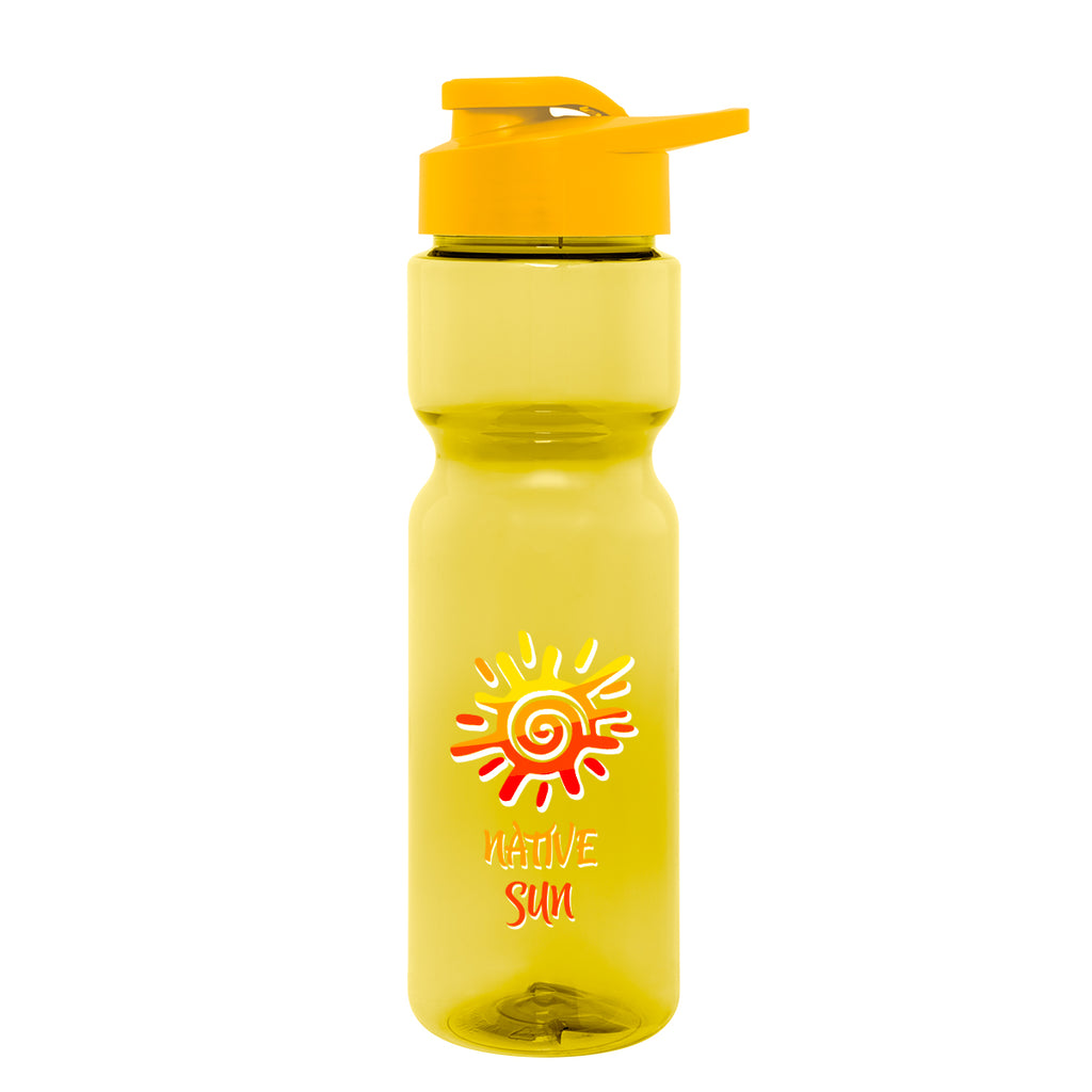Clutch Bottle in Full Color, 28 oz - Yellow - Colorbrite