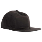 Coal Atlas Five Panel Cap with Rope Detail Embroidery - Black - Right Angle