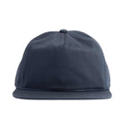 Coal Atlas Five Panel Cap with Rope Detail Embroidery - Vintage Navy - Front