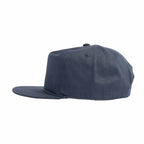 Coal Atlas Five Panel Cap with Rope Detail Embroidery - Vintage Navy - Left