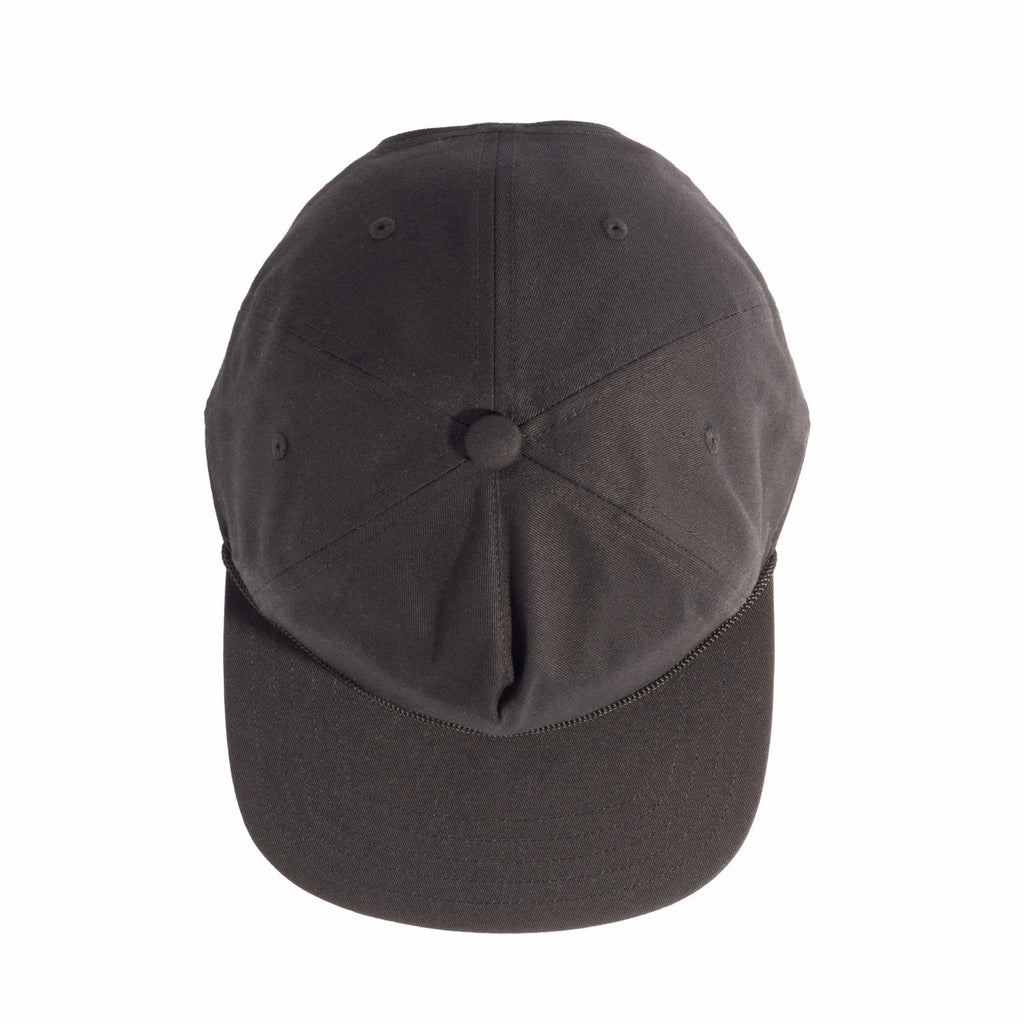Coal Atlas Five Panel Cap with Rope Detail Transfer - Black - Top