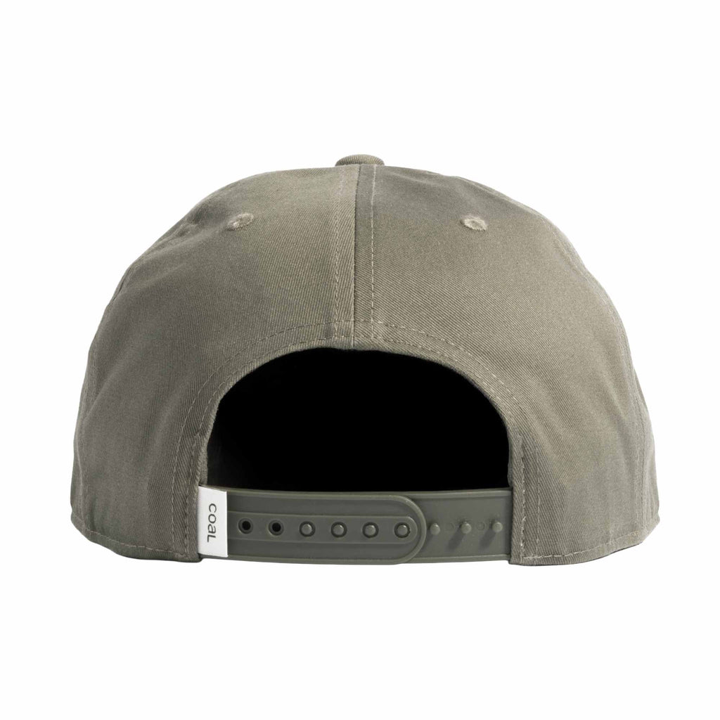 Coal Atlas Five Panel Cap with Rope Detail Transfer - Loden - Back
