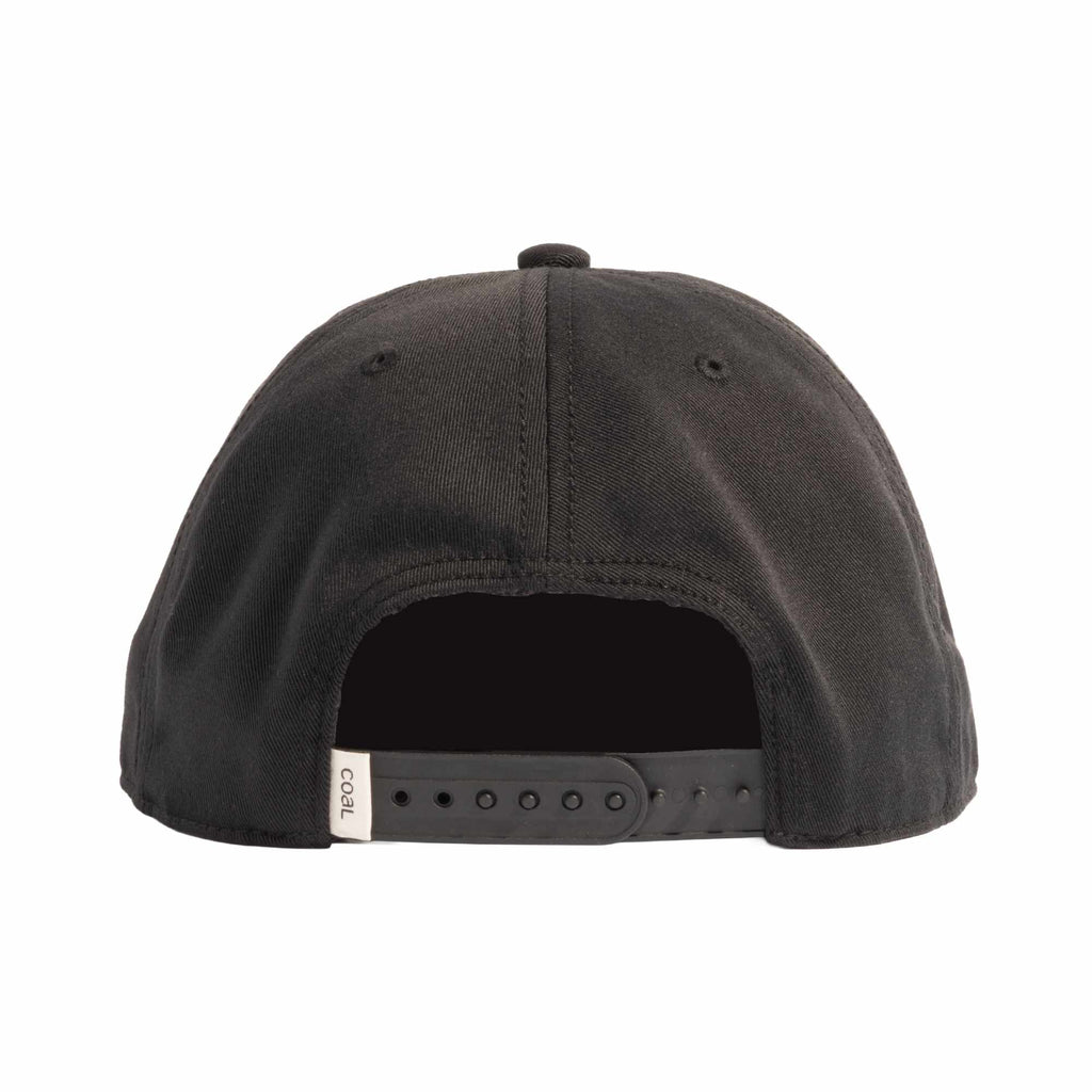 Coal Bronson Unstructured Cap in Recycled Twill Transfer - Black - Back