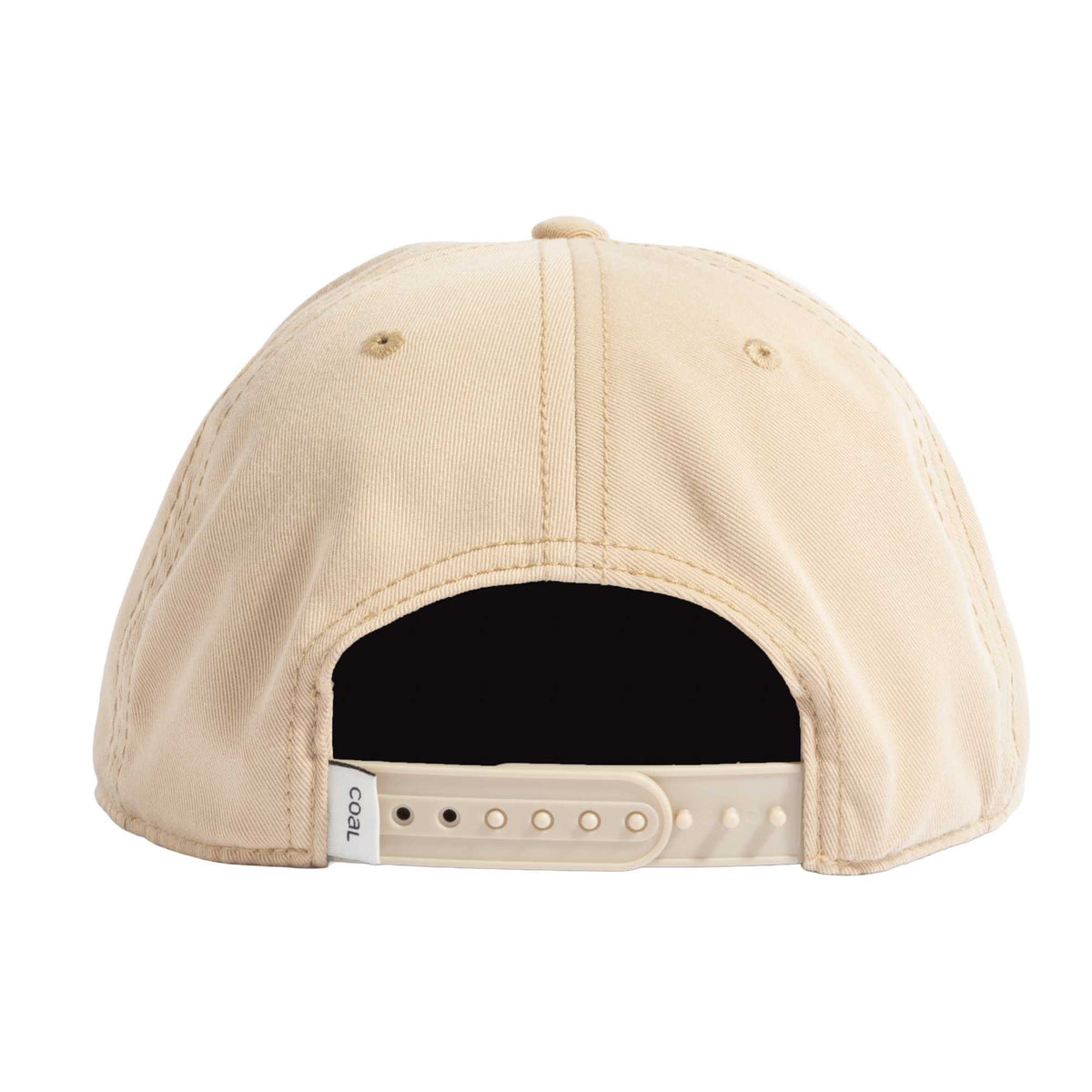 Coal Bronson Unstructured Cap in Recycled Twill Transfer - Desert Khaki - Back
