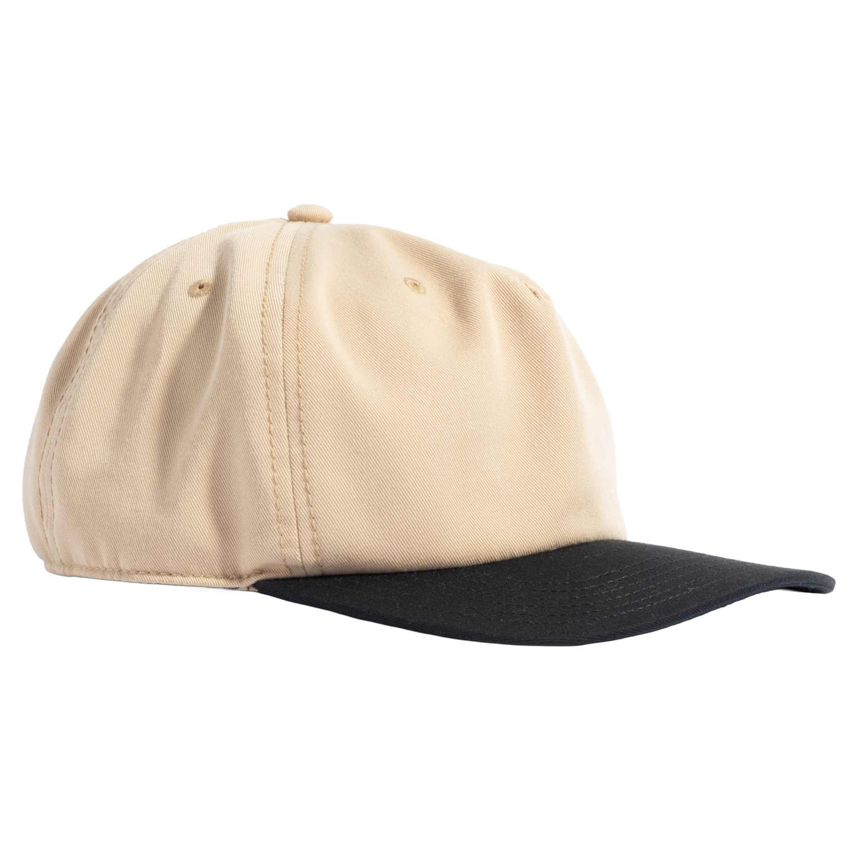 Coal Bronson Unstructured Cap in Recycled Twill Transfer - Desert Khaki - Right Angle