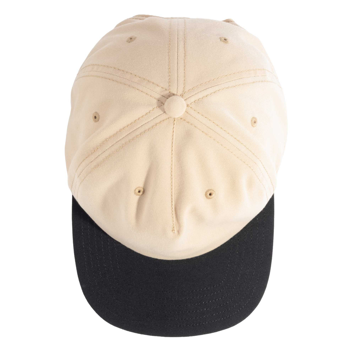 Coal Bronson Unstructured Cap in Recycled Twill Transfer - Desert Khaki - Top