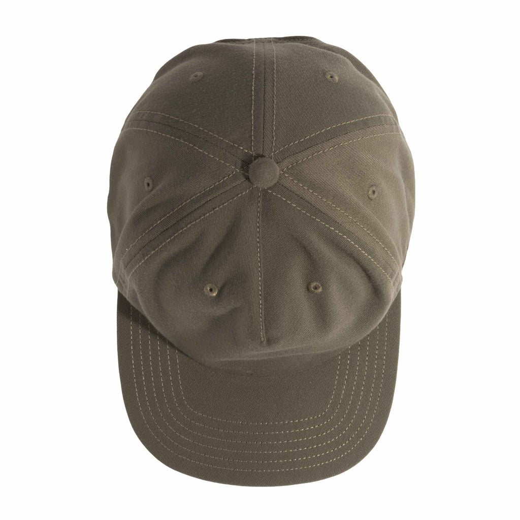 Coal Bronson Unstructured Cap in Recycled Twill Transfer - Loden - Top