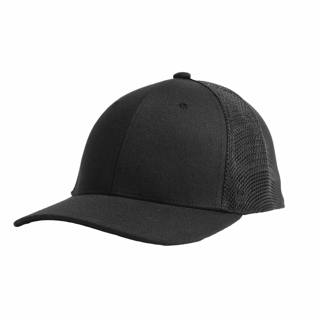 Coal Hauler Low Profile Trucker Cap Embroidery - Black - Left Angle