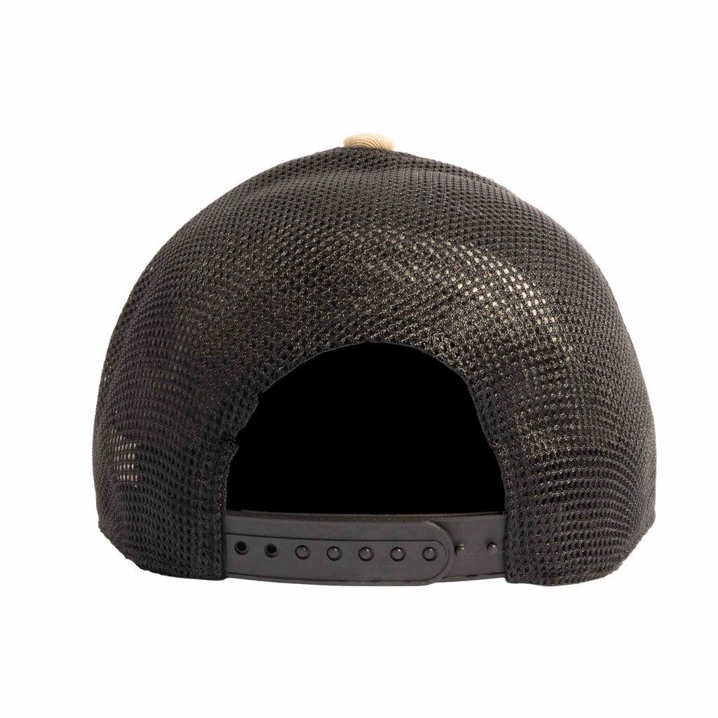 Coal Hauler Low Profile Trucker Cap Transfer - Desert Khaki/Black - Back