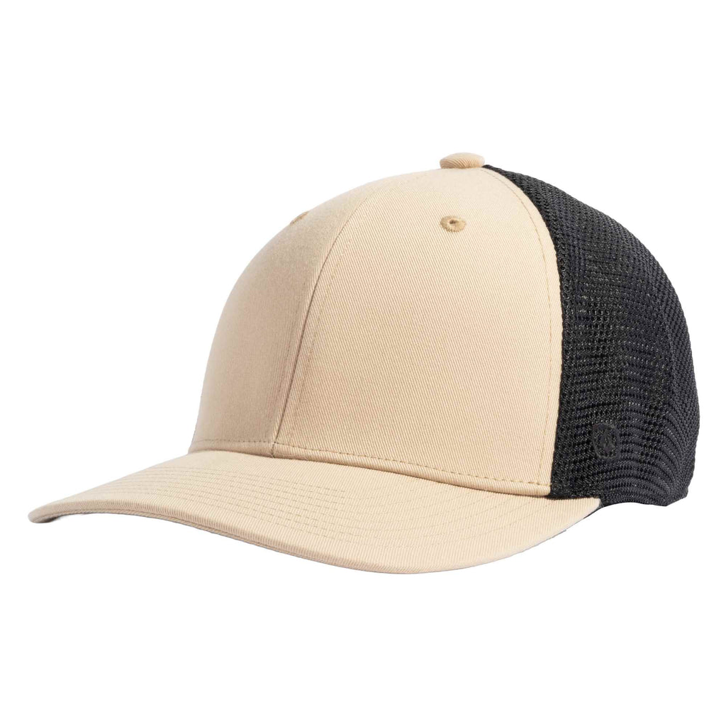 Coal Hauler Low Profile Trucker Cap Transfer - Desert Khaki/Black - Left Angle