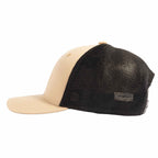 Coal Hauler Low Profile Trucker Cap Transfer - Desert Khaki/Black - Left