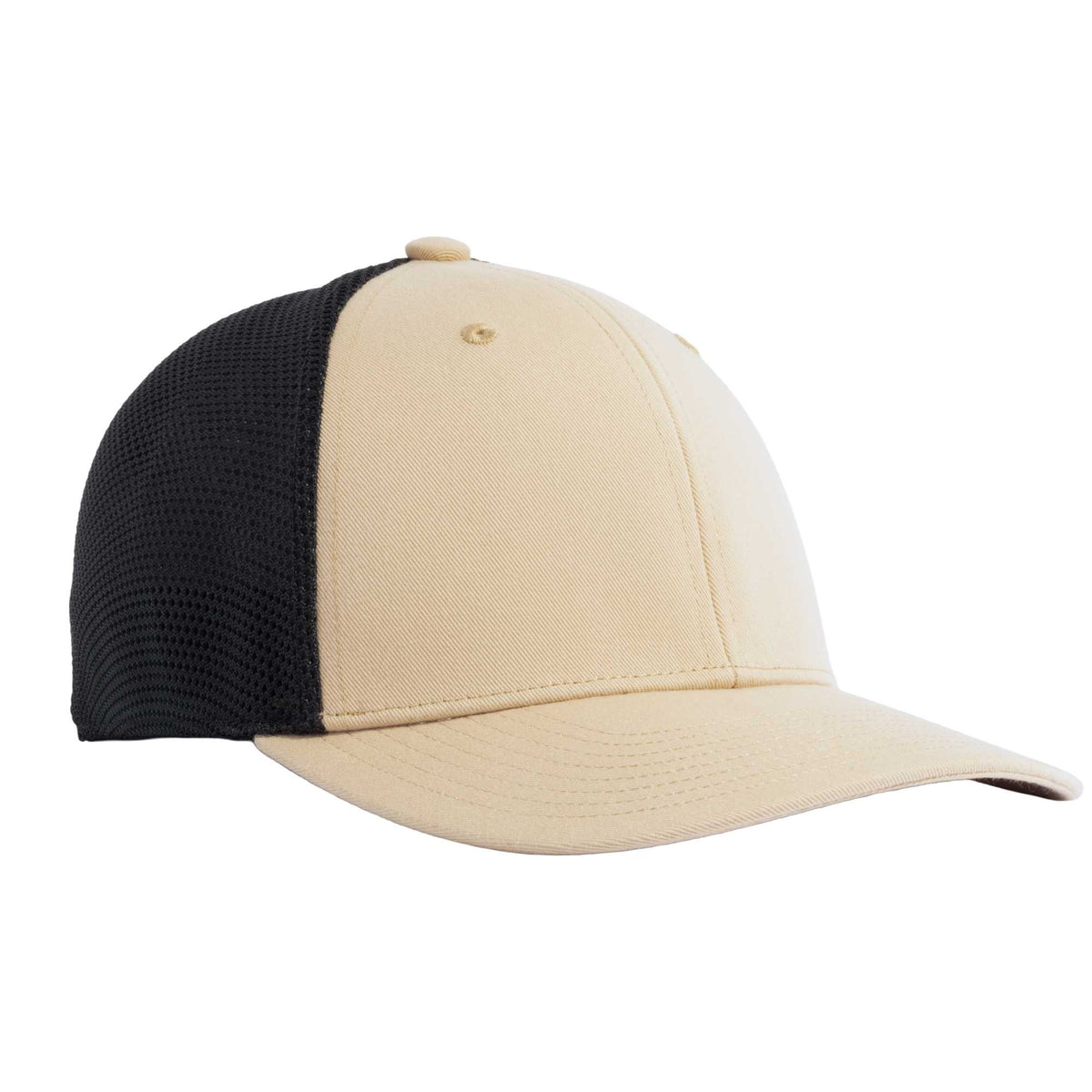 Coal Hauler Low Profile Trucker Cap Transfer - Desert Khaki/Black - Right Angle