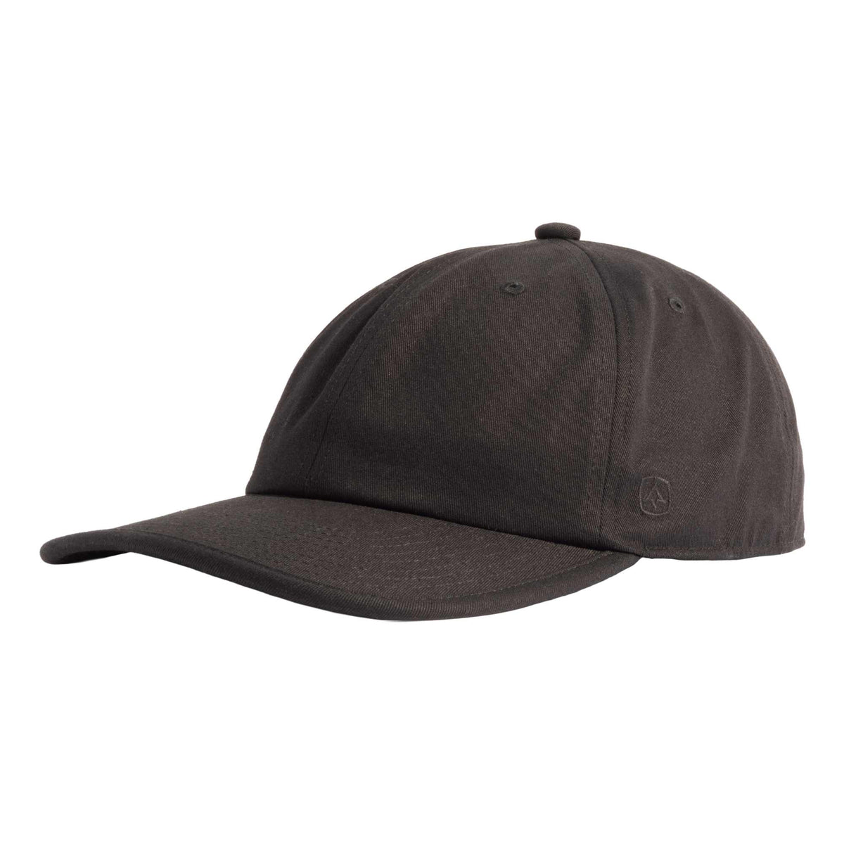Coal Pines Low Profile Six Panel Hat Transfer - Black - Left Angle