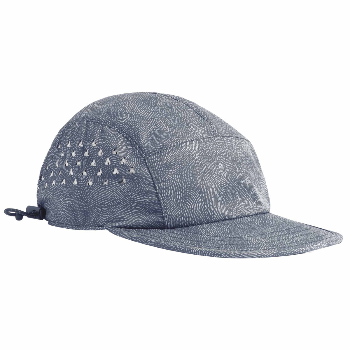Coal Provo Tech Five Panel Cap with UPF 50+ Transfer - Grey Smoke - Right Angle